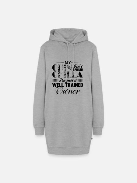 Chinchilla - Hoodie-Kleid - Grau meliert