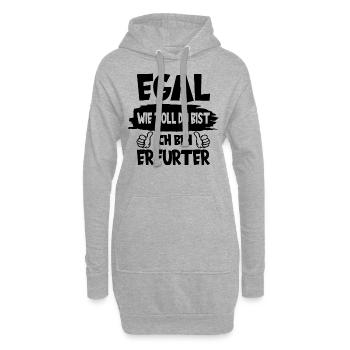 ERFURT EGAL WIE TOLL DU BIST ICH BIN ERFURTER - Hoodie-Kleid - Grau meliert - Vorne