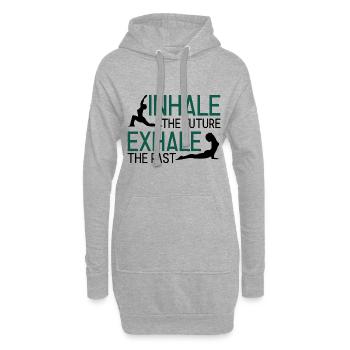 Yogalehrer Spruch Für Yogi Yoga - Hoodie-Kleid - Grau meliert - Vorne