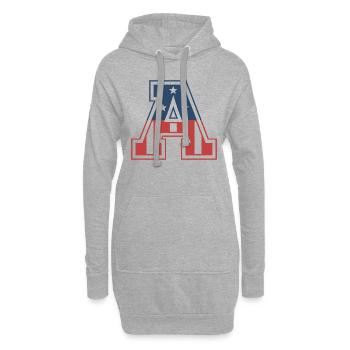 Buchstabe A USA - Hoodie-Kleid - Grau meliert - Vorne