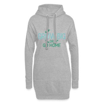 Landschaftsgärtner Hobbygärtner Gärtner - Hoodie-Kleid - Grau meliert - Vorne