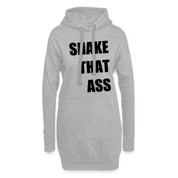 Shake That Ass - Hoodie-Kleid - Grau meliert - Vorne