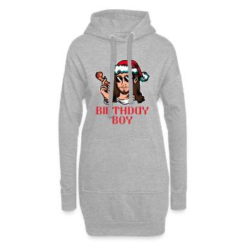 Jesus Birthday Child - Noël Noël - Sweat-shirt à capuche long Femme - gris chiné - Devant