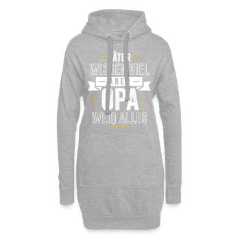 OPA WEIß ALLES - Hoodie-Kleid - Grau meliert - Vorne