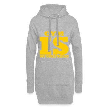 Gym est ma petite amie - Gym est ma petite amie - Sweat-shirt à capuche long Femme - gris chiné - Devant