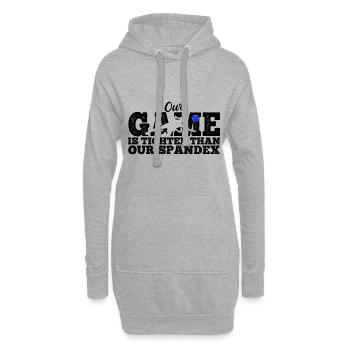 Volleyballer Spruch Für Volleyballspiel Volleyball - Hoodie-Kleid - Grau meliert - Vorne