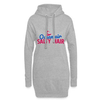 Surfen Wellenreiten Für Surfing - Hoodie-Kleid - Grau meliert - Vorne