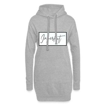 Parfaitement imparfait - Sweat-shirt à capuche long Femme - gris chiné - Devant