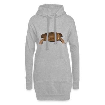 Wabenkröte Frosch Fans und Amphibien Liebhaber - Hoodie-Kleid - Grau meliert - Vorne
