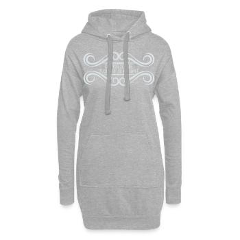 cadeau de chemise amusant amusant - Sweat-shirt à capuche long Femme - gris chiné - Devant