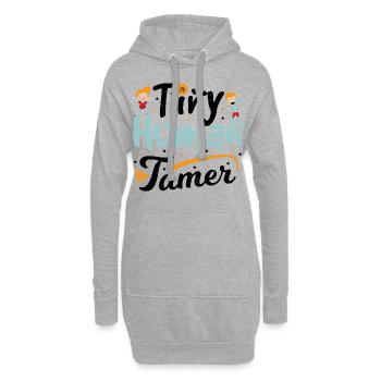 Tiny Human Tamer - Vorschule - Hoodie-Kleid - Grau meliert - Vorne