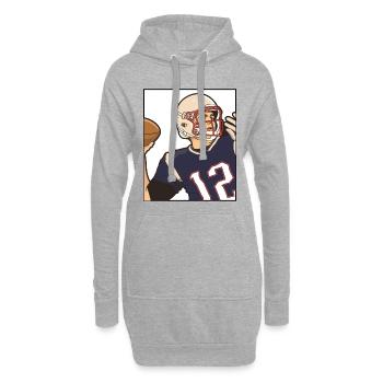 Football (Super Bowl LIII) 2K19 - Sweat-shirt à capuche long Femme - gris chiné - Devant