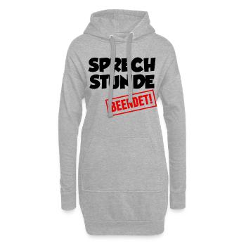 Chemise docteur docteur docteur etudiant docteur urgentiste - Sweat-shirt à capuche long Femme - gris chiné - Devant