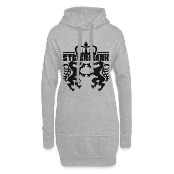 Styrie - Autriche - Sweat-shirt à capuche long Femme - gris chiné - Devant