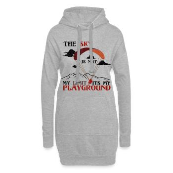 Paragliding - Design - Hoodie Dress - heather grey - Front