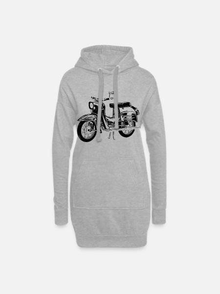 Simson Schwalbe - Hoodie-Kleid - Grau meliert