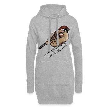 Sperling - Spatz - Hoodie-Kleid - Grau meliert - Vorne