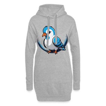 Little Dove Charm - Hoodie-Kleid - Grau meliert - Vorne