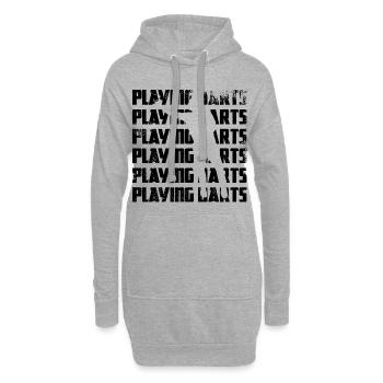 Dart - Hoodie-Kleid - Grau meliert - Vorne
