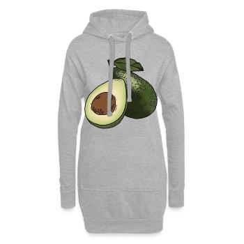 Avocat - Sweat-shirt à capuche long Femme - gris chiné - Devant