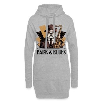 Bark und Blues - Hoodie-Kleid - Grau meliert - Vorne