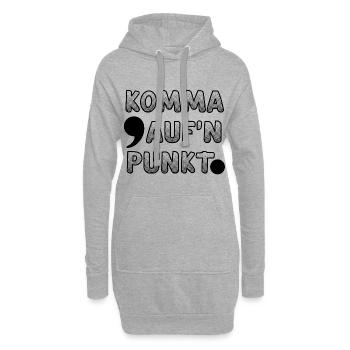 Jeu de mots amusant pour les amateurs de grammaire / de langues - Sweat-shirt à capuche long Femme - gris chiné - Devant