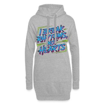 Cardiac TechI Break Rhythms Not Hearts Cath Lab - Hoodie-Kleid - Grau meliert - Vorne
