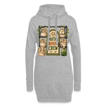 FRUITING ROOM CREW - Hoodie-Kleid - Grau meliert - Vorne