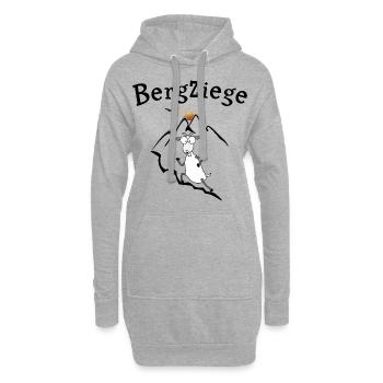 Bergziege Laufen - Hoodie-Kleid - Grau meliert - Vorne