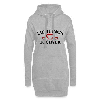 Lieblingstochter - Hoodie-Kleid - Grau meliert - Vorne