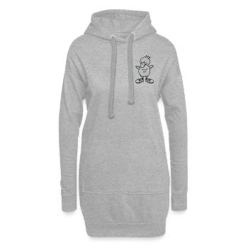 Anti-Zoo One - Hoodie-Kleid - Grau meliert - Vorne