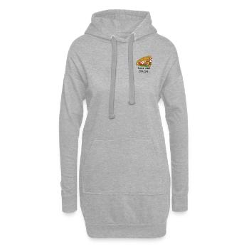 DÖNER Lass mal fooden - Hoodie-Kleid - Grau meliert - Vorne