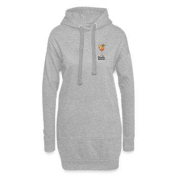 Orangen Cocktail mit Minze Illustration - Hoodie-Kleid - Grau meliert - Vorne