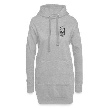 Super Papy depuis toujours - Sweat-shirt à capuche long Femme - gris chiné - Devant