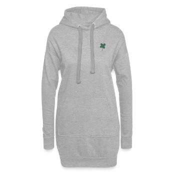 Glück Klee - Hoodie-Kleid - Grau meliert - Vorne