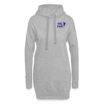 Girl Power Handball - Sweat-shirt à capuche long Femme - gris chiné - Devant