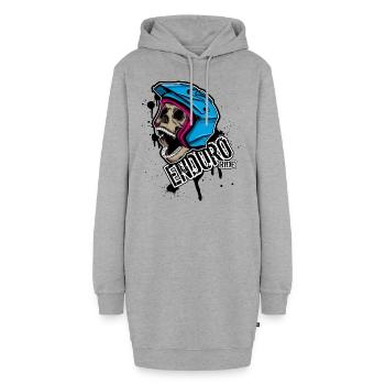 Enduro tour - Sweat-shirt à capuche long Femme - gris chiné - Devant