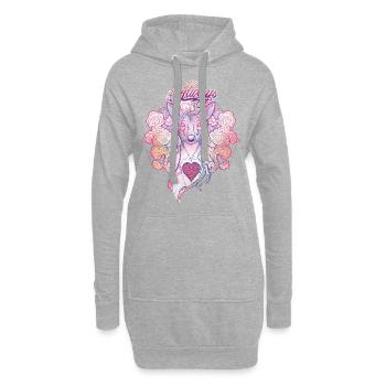 Harry Potter Patronus Biche Toujours - Sweat-shirt à capuche long Femme - gris chiné - Devant