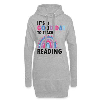 Enseignants de sensibilisation à la dyslexie et de dyslexie - Sweat-shirt à capuche long Femme - gris chiné - Devant