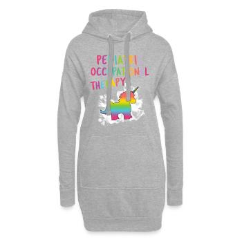 Pädiatrische Ergotherapie OT - Hoodie-Kleid - Grau meliert - Vorne