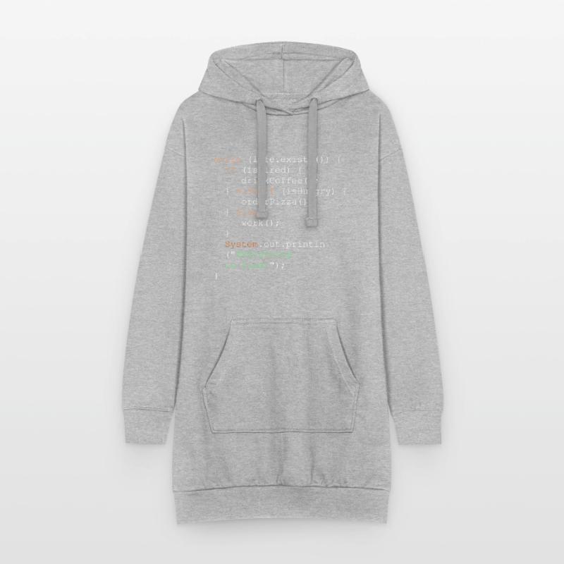 Programmation, programmeur et code de programme Sweat-shirt à capuche long Femme