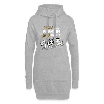 50e anniversaire Unique depuis 1969 Cinquante - Sweat-shirt à capuche long Femme - gris chiné - Devant