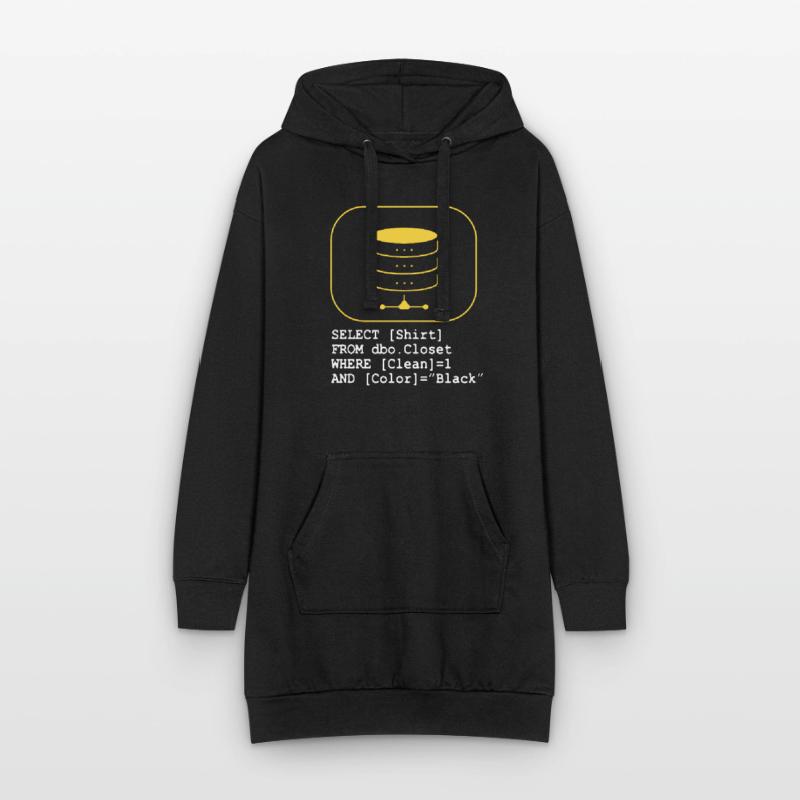 Code Database SQL Sarcasm Developer Gift Hoodie Dress