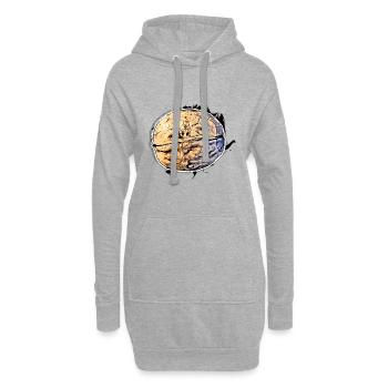 Walnuss - Hoodie-Kleid - Grau meliert - Vorne