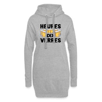 Heure Dix Verres Apéro Bière - Papy Alcool Humou - Hoodie Dress - heather grey - Front