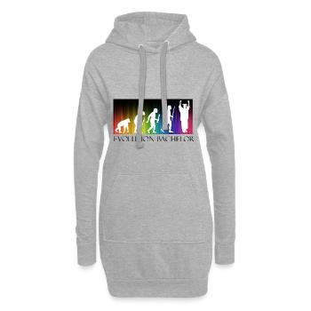 Evolution Bachelor - Sweat-shirt à capuche long Femme - gris chiné - Devant