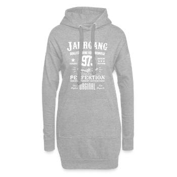 Original Jahrgang 1973 - Hoodie-Kleid - Grau meliert - Vorne