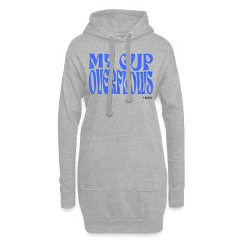 Christianisme Verset Biblique Chrétien - Sweat-shirt à capuche long Femme - gris chiné - Devant