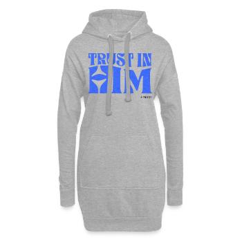 Christentum Christlicher Bibelvers - Hoodie-Kleid - Grau meliert - Vorne