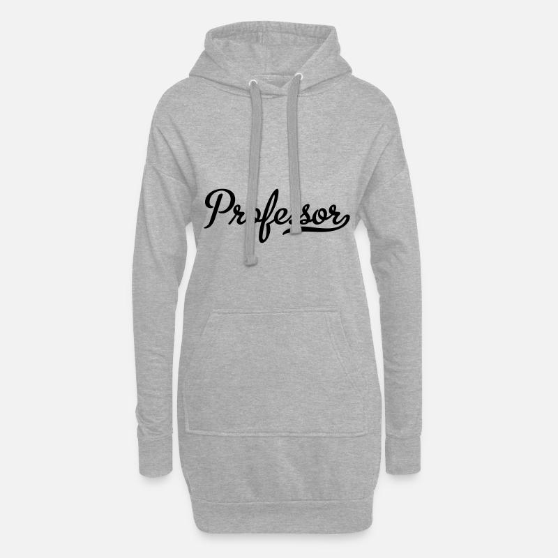 Professor - Hoodie-Kleid - Grau meliert